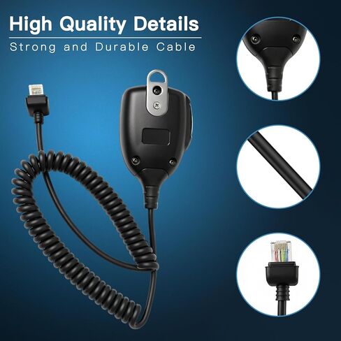 5 حزمة HM152 ميكروفون مكبر الصوت RJ45 8-Pin يده ميكروفون لـ ICOM Mobile Radi IC-208H IC-706 IC-2100 IC-2200H IC-2300H IC-2820H IC-2730A IC-V8000 IC-A110 IC-A120، IC-F5012/F5122D/F6061، ID-800H/880H in Saudi Arabia