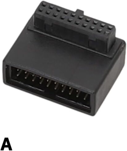 USB3.0 19pin ذكر إلى أنثى تمديد محول حتى أسفل الزاوية 90 درجة للوحة الأم in Kuwait
