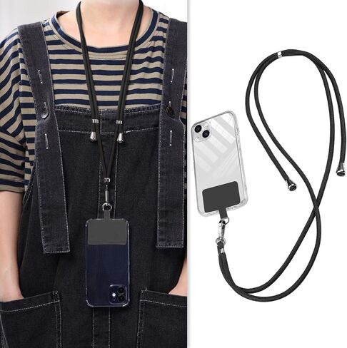 1 PCS Cell Phone Lanyard,Hand Wrist Strap Lanyard,Universal Nylon Adjustable Crossbody Mobile Strap for Phone Lanyards in Saudi Arabia