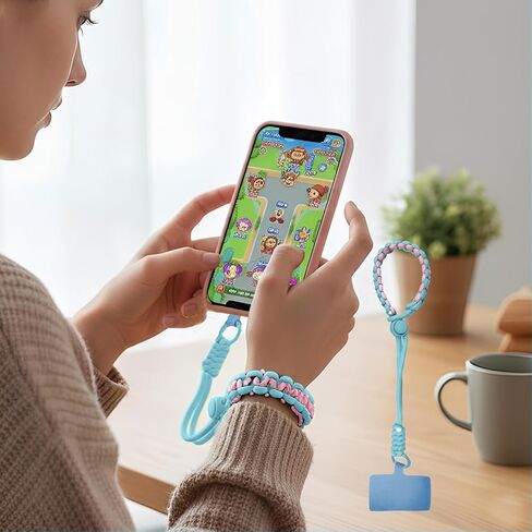 Phone Lanyard Adjustable Universal Mobile Phone Wrist Lanyard Tether Tab for Travel Essentials in Saudi Arabia