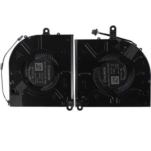CPU+GPU Cooling Fan Replacement for Dell Alienware M16 R2 Series Laptop EG75071S1-C410-S9A EG75071S1-C420-S9A ND8CC32-23F17 ND8CC31-23F16 02GN4X DC12V 0.8A in Saudi Arabia