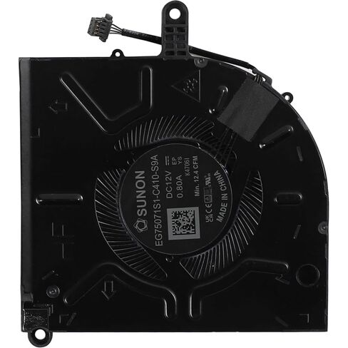 CPU+GPU Cooling Fan Replacement for Dell Alienware M16 R2 Series Laptop EG75071S1-C410-S9A EG75071S1-C420-S9A ND8CC32-23F17 ND8CC31-23F16 02GN4X DC12V 0.8A in Saudi Arabia