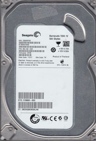 Seagate ST3500418AS Seagate 500GB 7200RPM SATA 16MB FACTORY COD (متجدد) in Saudi Arabia