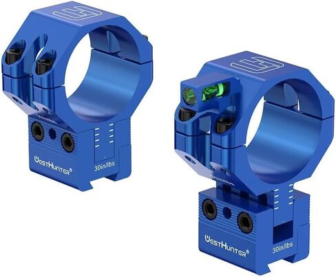 WestHunter Optics Precision 11mm Dovetail Scope Rings with 120 MOA Adjustment, 1 Inch 30mm 34mm Tube Adjustable Height Scope Mount with Bubble Level in Saudi Arabia