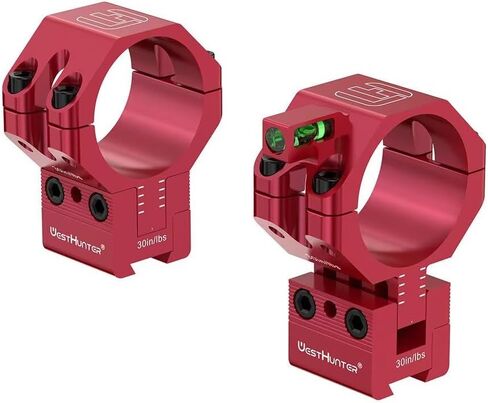 WestHunter Optics Precision 11mm Dovetail Scope Rings with 120 MOA Adjustment, 1 Inch 30mm 34mm Tube Adjustable Height Scope Mount with Bubble Level in Saudi Arabia