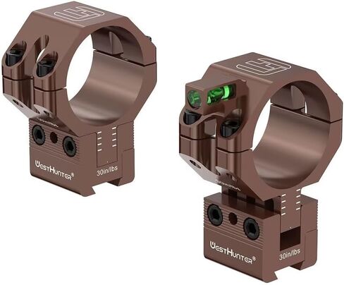 WestHunter Optics Precision 11mm Dovetail Scope Rings with 120 MOA Adjustment, 1 Inch 30mm 34mm Tube Adjustable Height Scope Mount with Bubble Level in Saudi Arabia