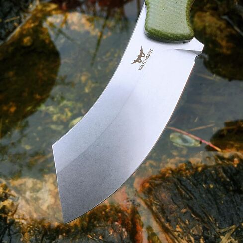 Watchman WF217 EDC سكين ذو نصل ثابت 14C28N شفرة فولاذ ميكارتا مقبض مع أغلفة كيديكس للأنشطة الخارجية والتخييم in Kuwait