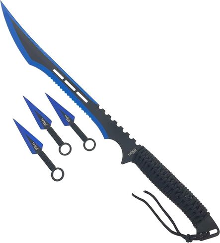 27" Tactical Machete with 3 Fixed Blade Set. Stainless Steel Blade. for Outdoor Camping Cutting Ropes - Branches, Collection, Gift in Saudi Arabia