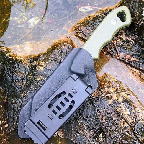 Watchman WF217 EDC سكين ذو نصل ثابت 14C28N شفرة فولاذ ميكارتا مقبض مع أغلفة كيديكس للأنشطة الخارجية والتخييم in Kuwait