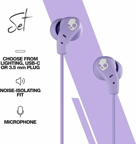 Skullcandy - Set USB-C Wired Earbuds with Noise ISOLATING FIT, Built-in Microphone Call in Saudi Arabia