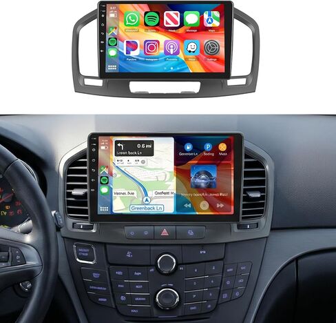 8Core 6GB+128GB for Buick Regal 2009-2013 Opel Insignia 2008-2013 Radio,Android 15 Car Stereo Carplay Android Auto,9Inch 1280x800 IPS Touchscreen, GPS DSP 46EQ 5.1Bluetooth WiFi FM/RDS Camera in Kuwait