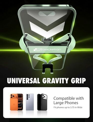 Bracketron AutoGrip حامل لوحة أجهزة قياس منخفض - حامل هاتف للسيارة مع شفط TemperBond، تشغيل بيد واحدة، حامل عالمي للهاتف الخلوي، لوحة قيادة السيارة، تصميم رؤية واضحة in Kuwait