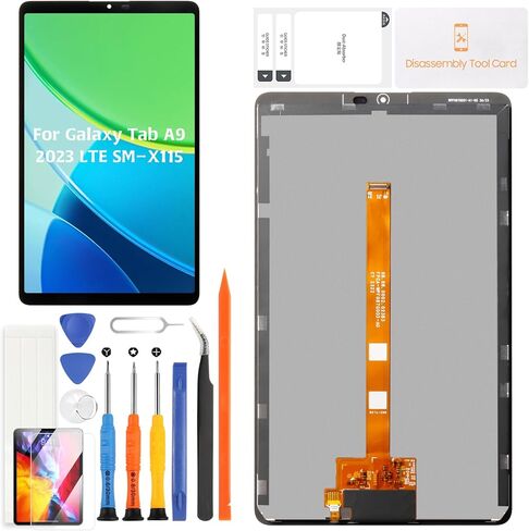 بديل شاشة A-MIND لجهاز Samsung Galaxy Tab A9 2023 LTE SM-X115 8.7 بوصة شاشة LCD سوداء تعمل باللمس (غير متوافقة مع Wi-Fi SM-X110) (SM-X110) in Saudi Arabia