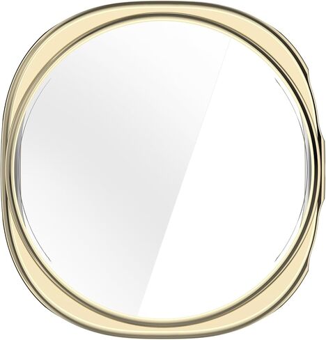 Case Compatible with Samsung Galaxy Watch 8 40MM 44MM, Soft TPU Plated Screen Protector Case Bumper Thin Guard Shockproof Frame (Light Gold, 40mm) in Saudi Arabia
