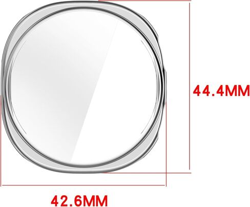 Case Compatible with Samsung Galaxy Watch 8 40MM 44MM, Soft TPU Plated Screen Protector Case Bumper Thin Guard Shockproof Frame (Light Gold, 40mm) in Saudi Arabia