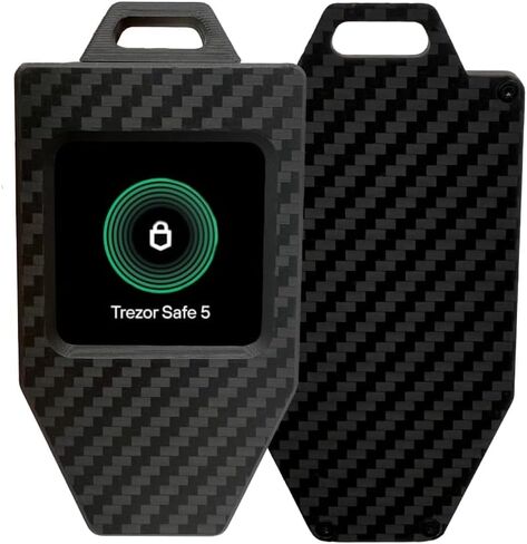 Carbon Fiber Case for Trezor Safe 5, Full Protection for Crypto Hardware Wallets, Lightweight and Precision-Fit in Saudi Arabia