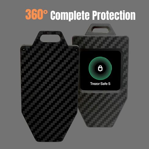 Carbon Fiber Case for Trezor Safe 5, Full Protection for Crypto Hardware Wallets, Lightweight and Precision-Fit in Saudi Arabia