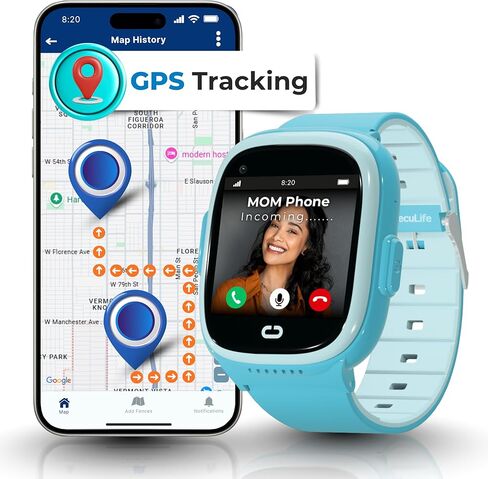 Kids Watch with GPS Tracker, Two Way Calling, Real Time Tracking & SOS Alerts, Smart Watch for Call and Text with Geo Fencing, School Mode, Safe Electronics, Long Battery & Parental Controls in Saudi Arabia