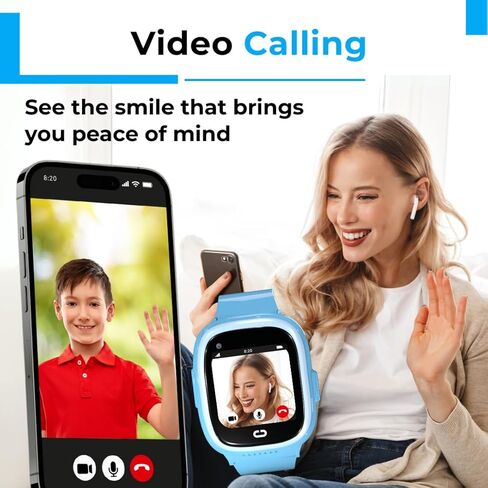 Kids Watch with GPS Tracker, Two Way Calling, Real Time Tracking & SOS Alerts, Smart Watch for Call and Text with Geo Fencing, School Mode, Safe Electronics, Long Battery & Parental Controls in Saudi Arabia