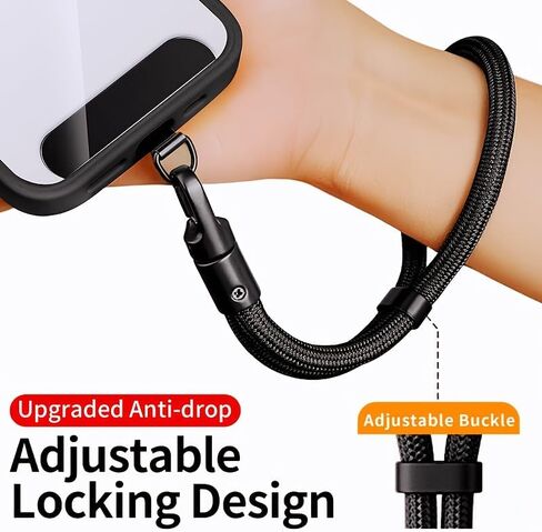 Anti-Theft Phone Lanyard 360 Degree Rotatable With Adjustable Self-Locking Buckle Wrist Strap for Daily Travel Commuting in Saudi Arabia