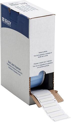 ملصقات الأسلاك والكابلات المنكمشة بالحرارة من Brady PermaSleeve، كبيرة الحجم، لطابعات M610 وM611 وM710 وBMP61 وBMP71 - قطر 0.25 بوصة × 1.75 بوصة، أبيض. بي ام-250-175-342 in Saudi Arabia