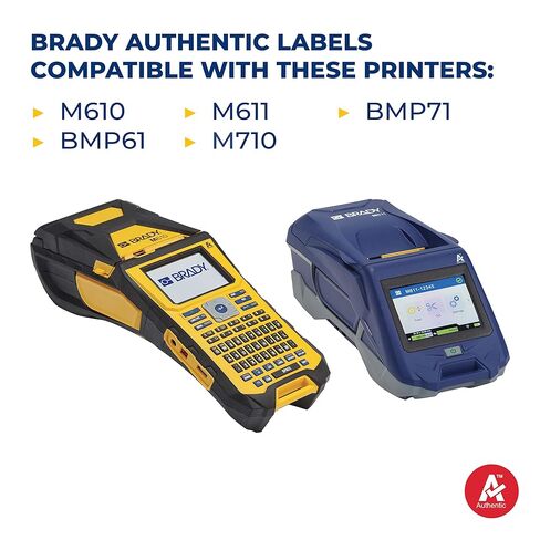 ملصقات الأسلاك والكابلات المنكمشة بالحرارة من Brady PermaSleeve، كبيرة الحجم، لطابعات M610 وM611 وM710 وBMP61 وBMP71 - قطر 0.25 بوصة × 1.75 بوصة، أبيض. بي ام-250-175-342 in Saudi Arabia