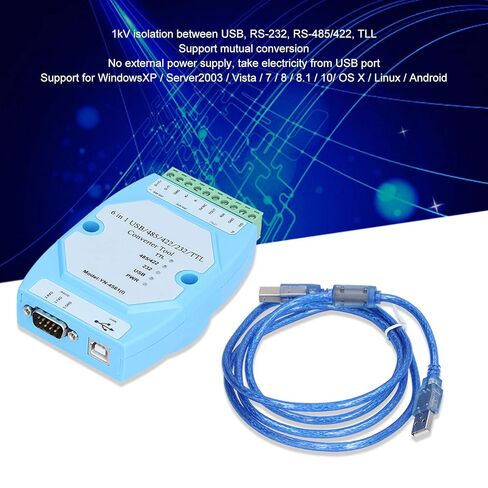 Acouto YN-4561I Isolated Serial Port Module 6-in Converter USB RS232 RS485 TTL Debugging Tool for MacOS in Saudi Arabia