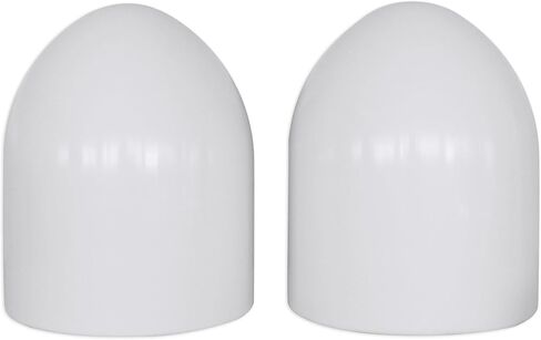 Rockville MAC90W 8 in Aluminum Wakeboard Tower Speaker Pod Enclosures, Marine Grade, White Finish, Corrosion-Resistant Clamps, for Boat Audio Systems, 2-Piece in Saudi Arabia
