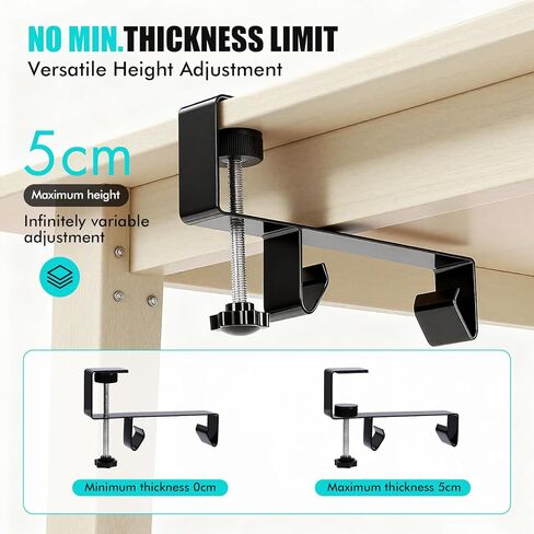 No Drill Under Desk Cable Management Tray - 36" Premium Fabric Cord Organizer for Table - with Silicone Pads & Cable Ties & Sticky Notes - Supports Up to 30lbs for Office & Home in Saudi Arabia