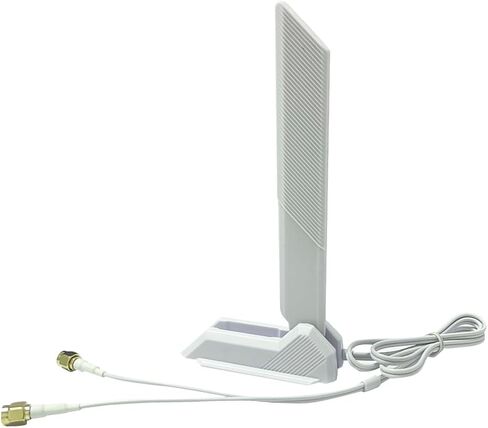 هوائي زاهارا أبيض RP-SMA ثنائي النطاق واي فاي 6E لجهاز ASUS ROG Strix X570-E للألعاب WiFi II 14008-02650600 14008-02650000 2.4G/5G/6G WiFi 6e in Kuwait