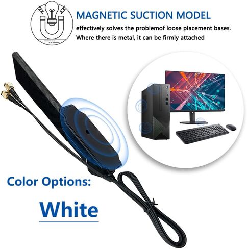 هوائي زاهارا أبيض RP-SMA ثنائي النطاق واي فاي 6E لجهاز ASUS ROG Strix X570-E للألعاب WiFi II 14008-02650600 14008-02650000 2.4G/5G/6G WiFi 6e in Kuwait