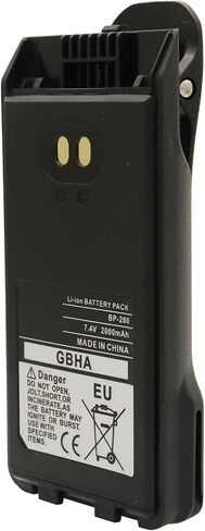 BP-279 BP-280 بطارية ليثيوم أيون بديلة 2000 مللي أمبير مع مشبك حزام متوافقة مع راديو ICOM IC-A16 IC-A16E IC-F1000 IC-F1000D IC-F1000S IC-F1000T IC-F2000 IC-F2000S IC-V88 in Saudi Arabia