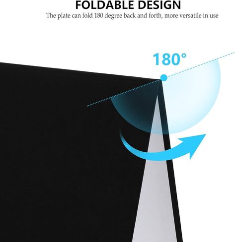 Homoyoyo Folding Reflective Board for Photography with Black White Gold Panels, Portable Light Diffuser and Reflector Cardboard for Food Jewelry Still Objects Use in Saudi Arabia