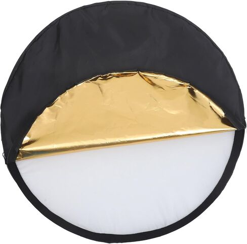 60cm 5-in-1 Photography Reflector Board with Light Diffuser for Camera Accessories, Foldable Reflective Panel for Studio and Outdoor Lighting in Saudi Arabia