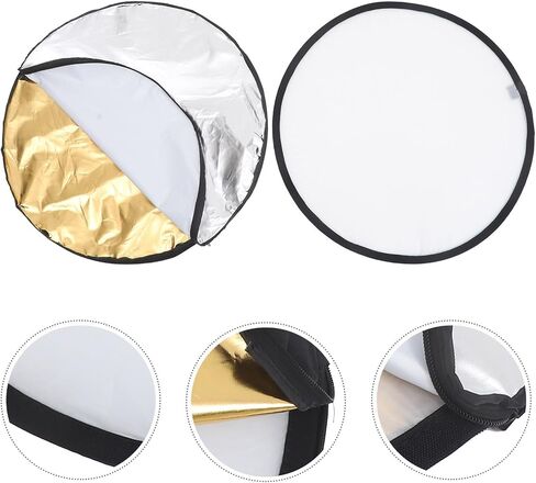 60cm 5-in-1 Photography Reflector Board with Light Diffuser for Camera Accessories, Foldable Reflective Panel for Studio and Outdoor Lighting in Saudi Arabia