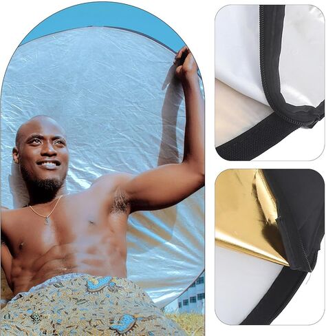 5-in-1 60cm Folding Light Reflector Photography Reflective Board with Diffuser and Soft Background Panel for Studio and Outdoor Photo Lighting in Saudi Arabia
