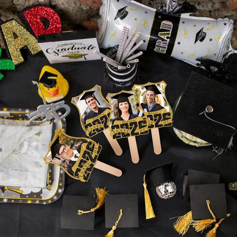 قطع رأس كبير مخصص للتخرج على عصا، قطع من الورق المقوى للوجه الشخصي، 6-48 بوصة، ديكور حفلات ممتع، عيد ميلاد، تحميل صورتك، 1 جهاز كمبيوتر in Kuwait