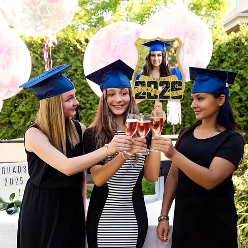 قطع رأس كبير مخصص للتخرج على عصا، قطع من الورق المقوى للوجه الشخصي، 6-48 بوصة، ديكور حفلات ممتع، عيد ميلاد، تحميل صورتك، 1 جهاز كمبيوتر in Kuwait