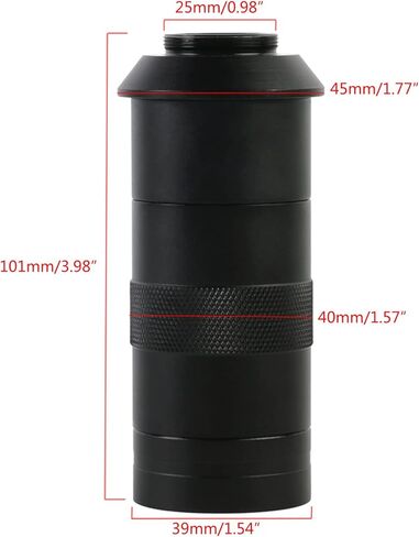 أحادي العين 8x-100x 40 مللي متر-100 مللي متر C-Mount Zoom-عدسة زجاجية مناسبة لمختبر الصناعة-كاميرا المجهر in Kuwait