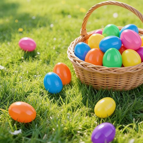 طُعم صيد نابض بالحياة لبيض عيد الفصح - 24 قطعة من طُعم السباحة لباس سمك السلمون المرقط الكرابي للمياه العذبة والمياه المالحة، غرق بطيء، يجب اقتناؤه لصيد الأسماك العائلية، حشو بيض عيد الفصح in Kuwait