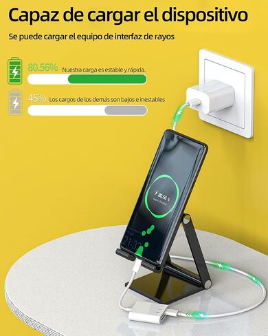 قارئ بطاقة SD USB C (3in1) محول كابل شاحن من النوع C قارئ بطاقة Micro SD لهاتف iPhone 16 15 Pro Max لجهاز iPad MacBook متوافق مع Samsung S25 S24 لكاميرا ذاكرة Apple Android Tablet TF in Kuwait