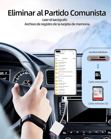 قارئ بطاقة SD USB C (3in1) محول كابل شاحن من النوع C قارئ بطاقة Micro SD لهاتف iPhone 16 15 Pro Max لجهاز iPad MacBook متوافق مع Samsung S25 S24 لكاميرا ذاكرة Apple Android Tablet TF in Kuwait