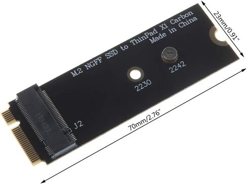 ل M.2 محول الكربون Ultrabook قارئ مجلس بطاقة NGFF SATA محول ل ثينك باد إلى X1 الكربون 20 + 6pin in Kuwait