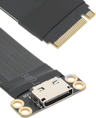 OwlTree M.2 NVME Pcie to OCuLink SFF-8612 Adapter, PCIe 4.0 x4 64Gbps to OCuLink SFF-8611 4i Host Adapter for eGPU GPU and M.2 NGFF SSD 2230 2242 2260 2280 (5.9inch) in Saudi Arabia