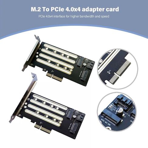 PCIE to NVME SSD Adapter M.2 NVMe to PCIe 4.0 x4 Expansion Card Risers Bracket in Saudi Arabia