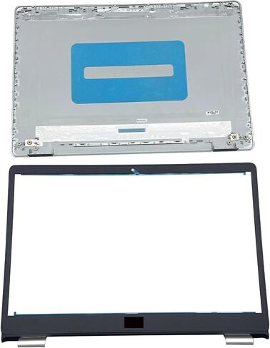 غطاء LCD بديل جديد للكمبيوتر المحمول الخلفي الخلفي العلوي بمفصلات الإطار الأمامي لجهاز Dell Inspiron 15 5000 5593 032TJM 32TJM YCYPN 0YCYPN AP2RI000200 فضي in Saudi Arabia