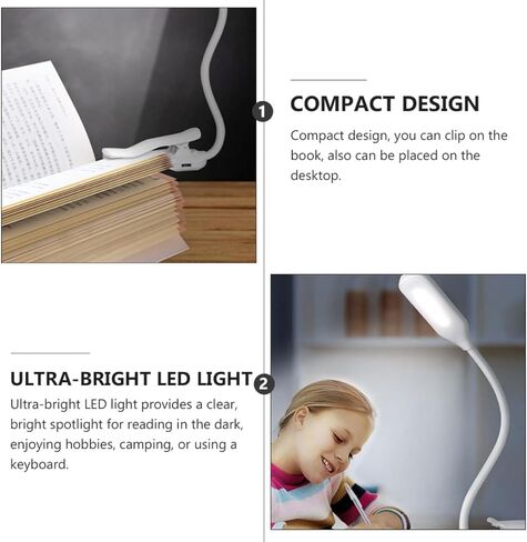 مصباح قراءة LED يعمل باللمس يعمل بمنفذ USB، مصباح مكتبي قابل للطي للعناية بالعين، مصباح طاولة قابل للتعديل للدراسة في المنزل والمكتب in Kuwait