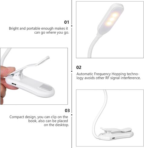 مصباح قراءة LED يعمل باللمس يعمل بمنفذ USB، مصباح مكتبي قابل للطي للعناية بالعين، مصباح طاولة قابل للتعديل للدراسة في المنزل والمكتب in Kuwait