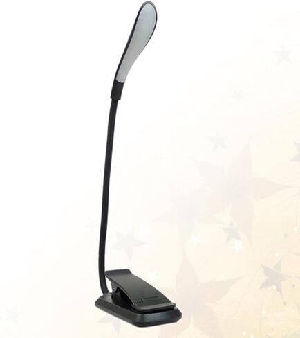 Kisangel LED Reading Lamp Clip Light USB Rechargeable Eye-Care Book Light Flexible Clip Lamp for Students and Travel, Black in Saudi Arabia