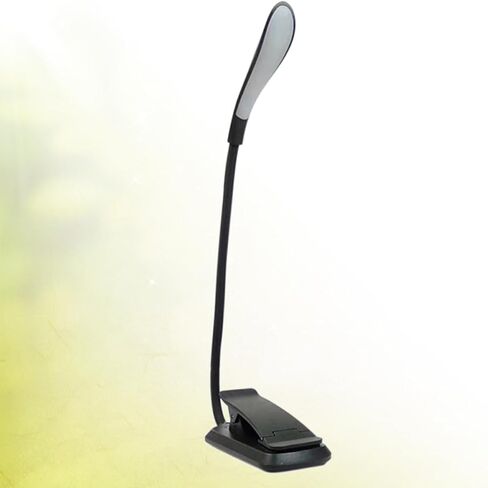Kisangel LED Reading Lamp Clip Light USB Rechargeable Eye-Care Book Light Flexible Clip Lamp for Students and Travel, Black in Saudi Arabia